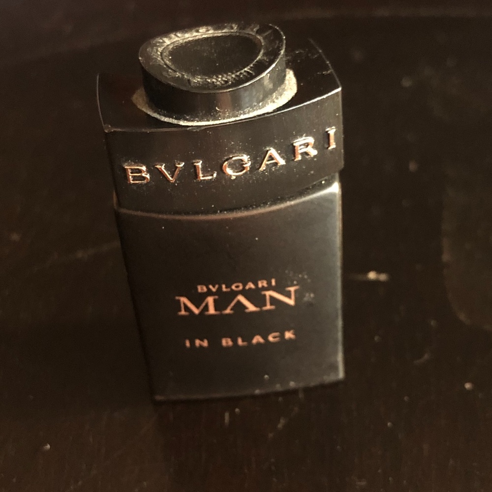 Bulgari Man in Black cologne mini bottle empty